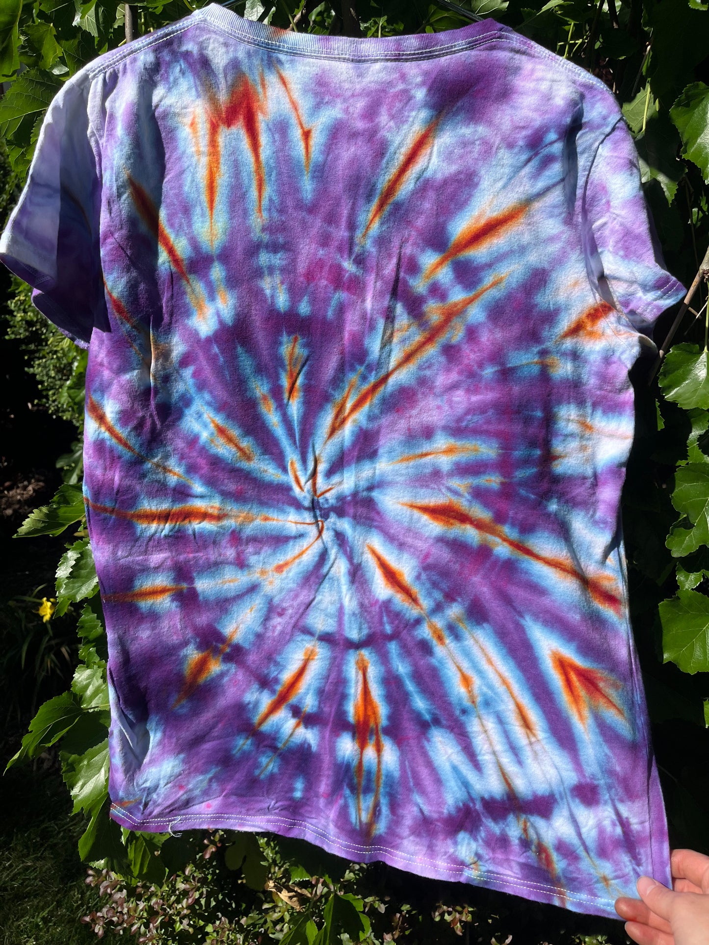 Large - Fluorescent Purple Spiral